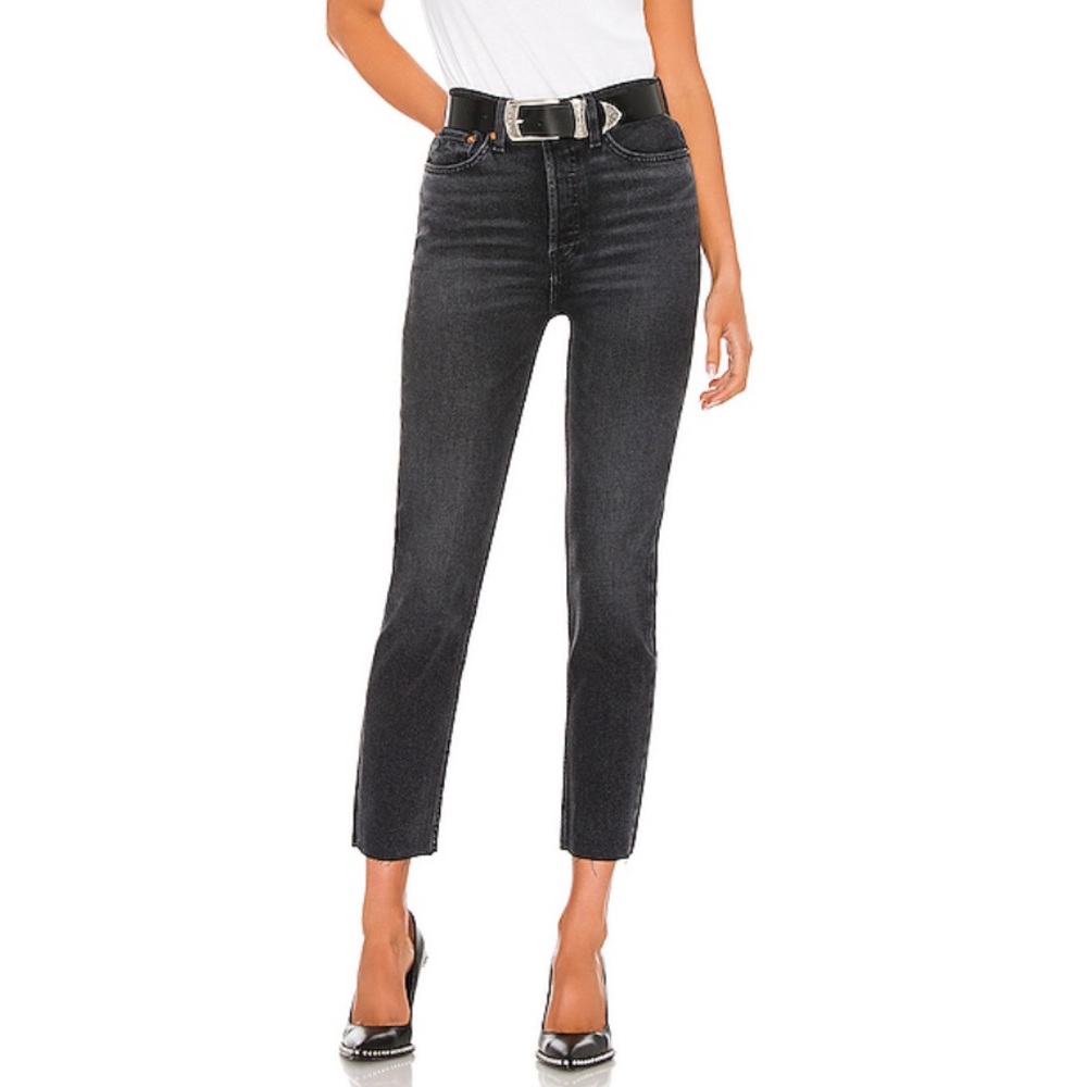 RE/DONE Originals High Rise Ankle Crop